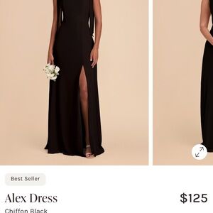 Birdy Grey Black Bridesmaid Maxi Dress